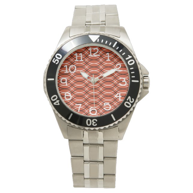 Orange Waves  Watch (Front)