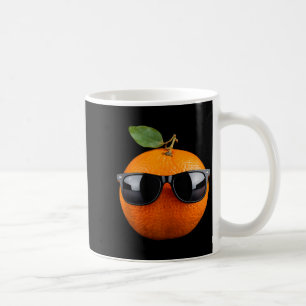 Orange Wearing Sunglasses Coffee Mug