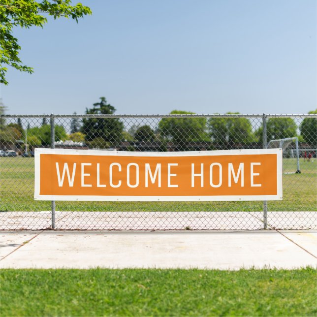 Orange Welcome Home Banner (Insitu)