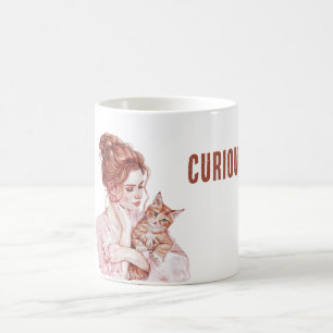 Orange White Cat Female Red Hair Coffee Mug