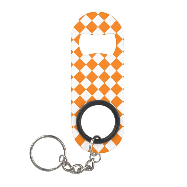 Orange White Chequered Diamond Pattern (Front)