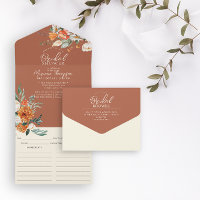 Orange & White Floral Bridal Shower & Recipe 