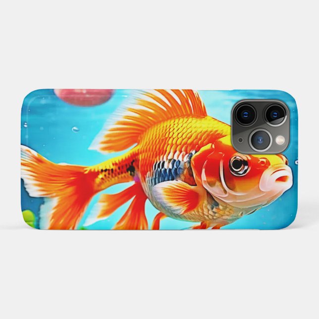 Orange White Goldfish Case-Mate iPhone Case (Back (Horizontal))