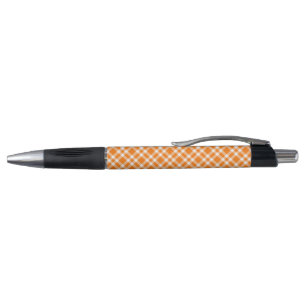 Orange White Plaid Pattern