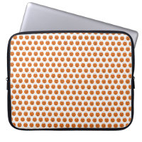 Orange White Polka Dot Halloween Pumpkin Print