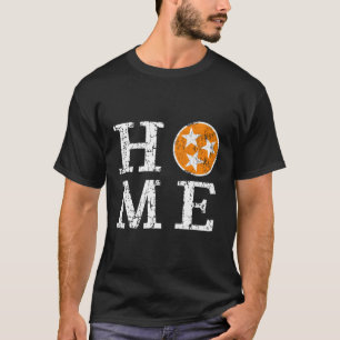 Orange White Tennessee State Flag Distressed Tn Ho T-Shirt