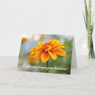 Orange Wild Flower Card