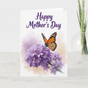 Orange Wing Mothers Day Card