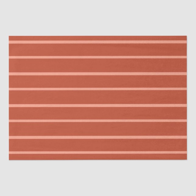 Orange with pink stripes tissue paper (Front)