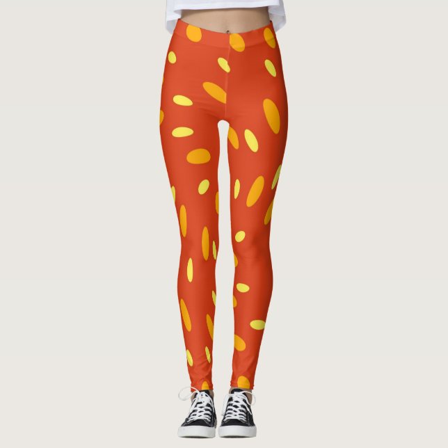 Orange Women's Leggings (Front)
