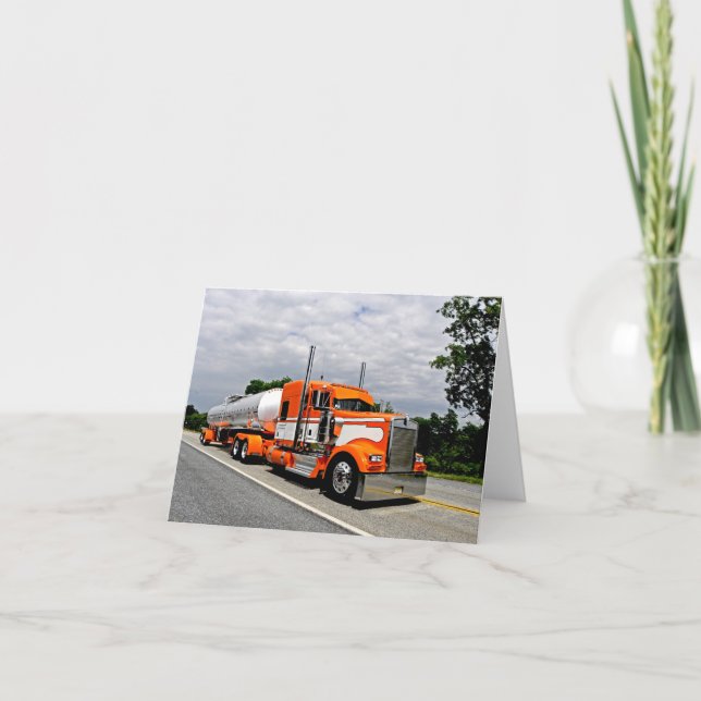 Orange Ya Jealous Kenworth Note Card (Front)