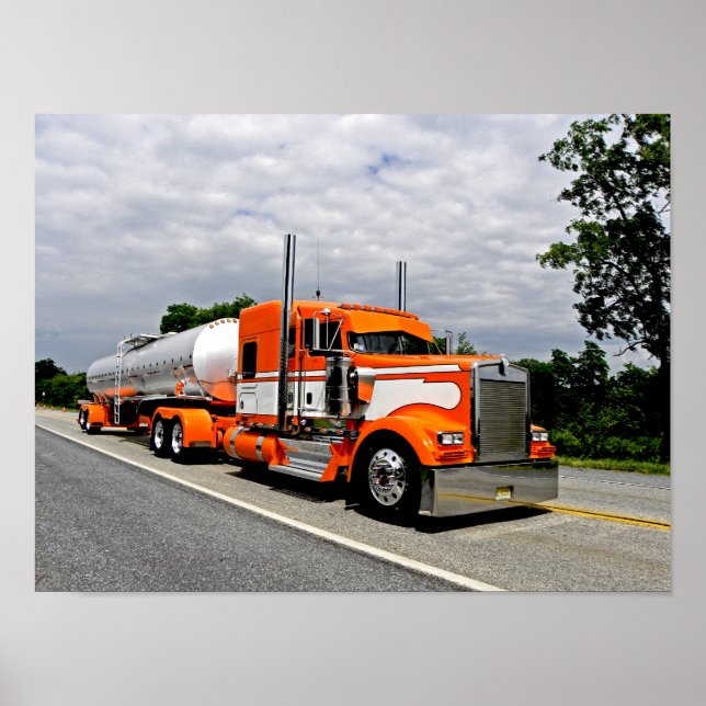 Orange Ya Jealous Kenworth Poster (Front)