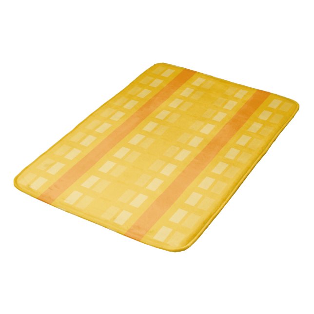 Orange Yellow 10 Bath Mat (Angled)