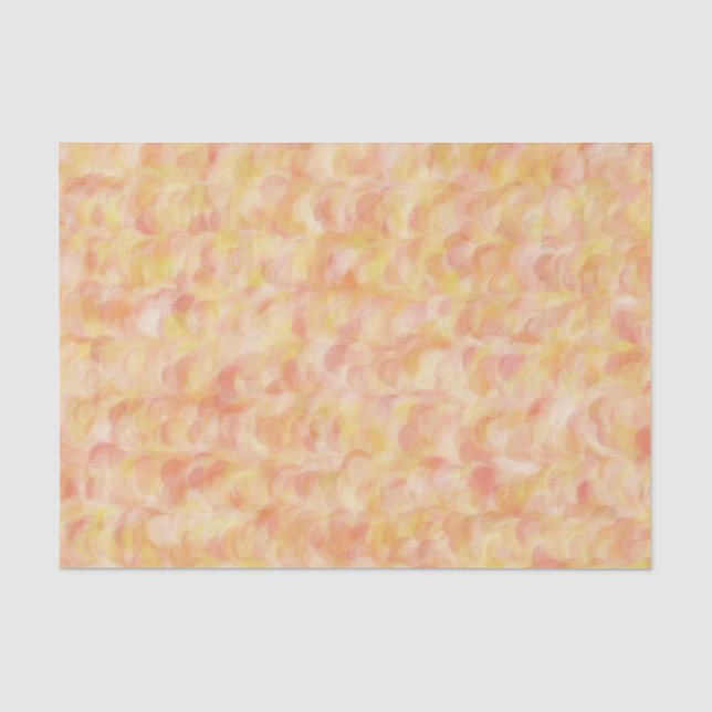 Orange Yellow Abstract Seamless Pattern Tissue Paper (Front)
