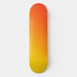 Orange Yellow Aesthetic Skateboard