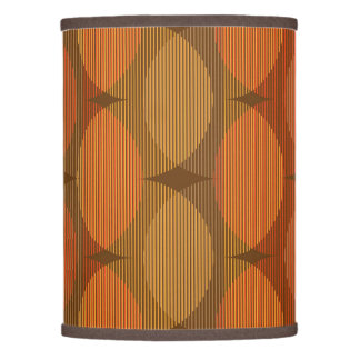 Orange, yellow and brown geometric waves lamp
