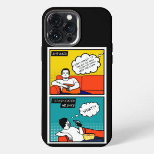 orange yellow blue Honey Do Rugged Geek Comics iPhone 13 Pro Max Case