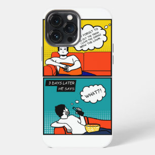 orange yellow blue Honey Do Rugged Geek Comics iPhone 13 Pro Max Case