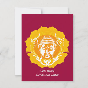Orange & Yellow Buddha Invitation
