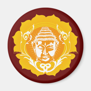 Orange & Yellow Buddha Magnet