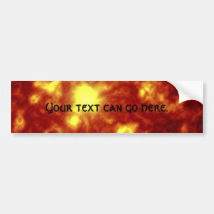 Orange & Yellow Bumper Sticker