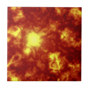 Orange & Yellow Ceramic Tile