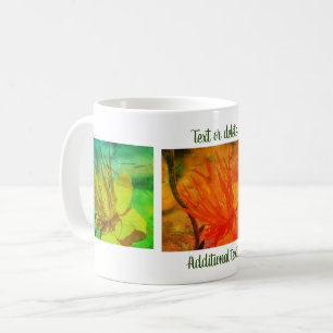 Orange Yellow Flower Photography Personalised Coffee Mug