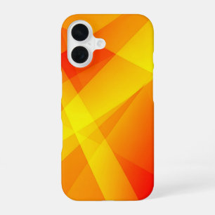 Orange Yellow Geometric Abstract iPhone 16 Case