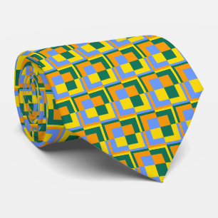 Orange Yellow Green Blue  Tie