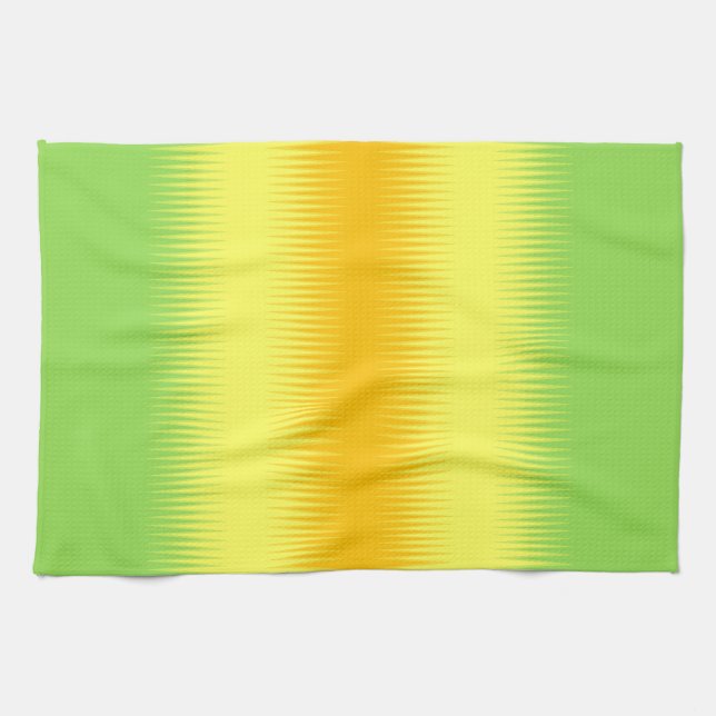 Orange Yellow Green Combo Tea Towel (Horizontal)