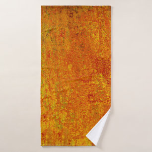 Orange yellow grunge backgroundabstract,art,backgr bath towel