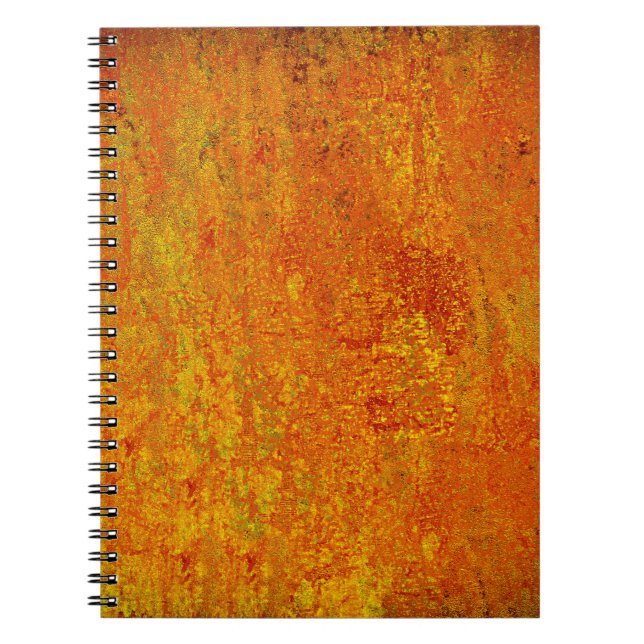 Orange yellow grunge backgroundabstract,art,backgr notebook (Front)