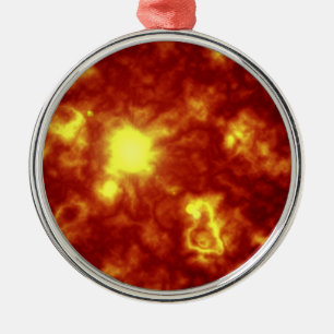 Orange & Yellow Metal Ornament