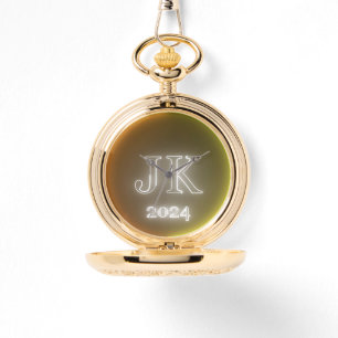 Orange Yellow Pocket Watch