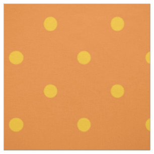 Orange & Yellow Polka Dots Fabric