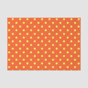 Orange & Yellow Polka Dots Tissue Paper