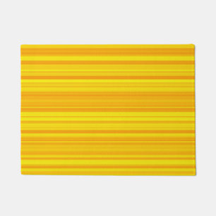 Orange Yellow Stripes Doormat