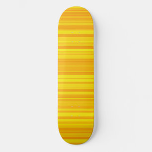 Orange Yellow Stripes Skateboard