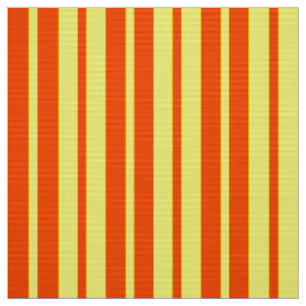 Orange Yellow Stylish Stripes Pattern Design  Fabric