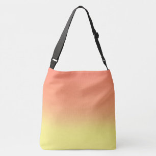 Orange Yellow sunset ombre Crossbody Bag