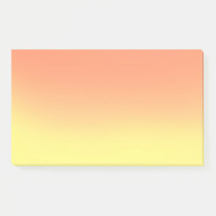 Orange yellow sunset ombre post-it notes