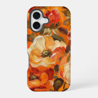 ORANGE YELLOW WHITE FALL ANEMONE POPPY FLOWERS