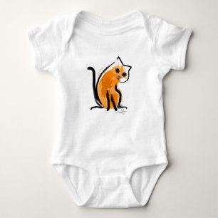 Orange You A Cat Baby Bodysuit