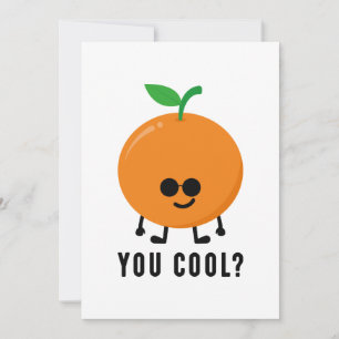 Orange You Cool? Thank You Card