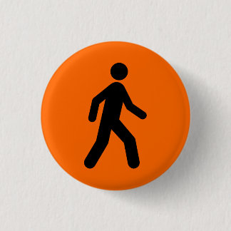 orange you glad 3 cm round badge