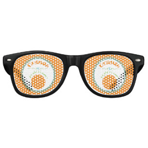 Orange You Glad It's Summer Fun Fruit Theme Retro Sunglasses