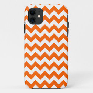 Orange Zig Zag Pattern iPhone 11 Case
