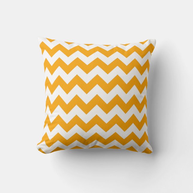 Orange Zigzag Cushion (Front)