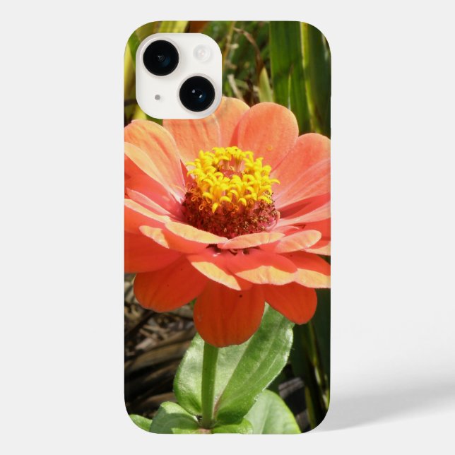 Orange Zinnia Flower Case-Mate iPhone Case (Back)