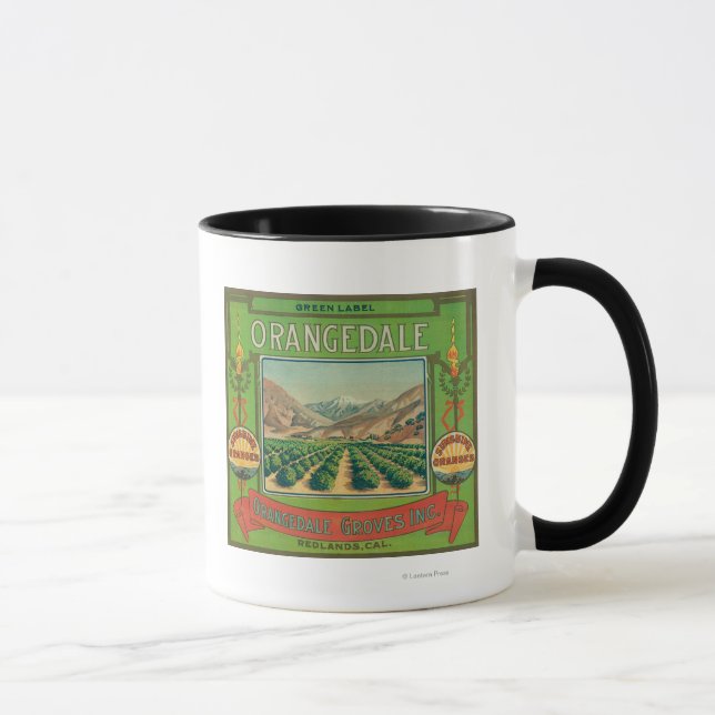 Orangedale Orange LabelRedlands, CA Mug (Right)